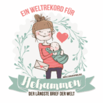 Weltrekord für Hebammen: Eltern, Blogger und Geburtshelfer in Deutschland stellen einen Weltrekord auf und schreiben den längsten Brief der Welt. Für die Zukunft der Hebammen