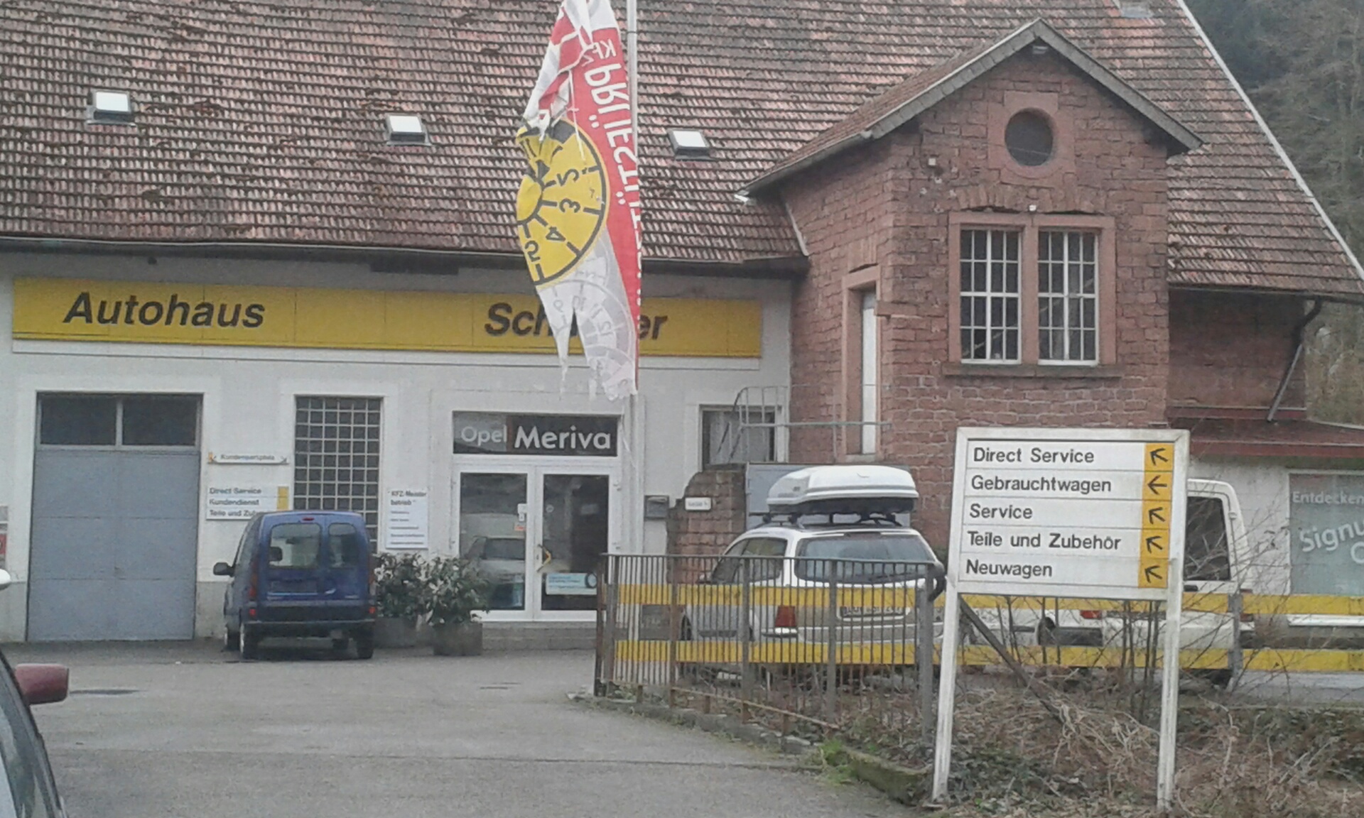 Autowerkstatt auf dem Land