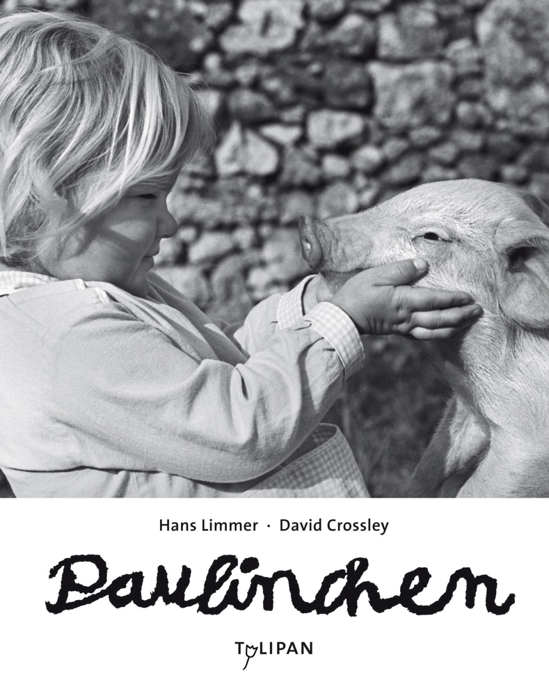 Tulipan Kinderbuch Cover Kind streichelt Schweinchen